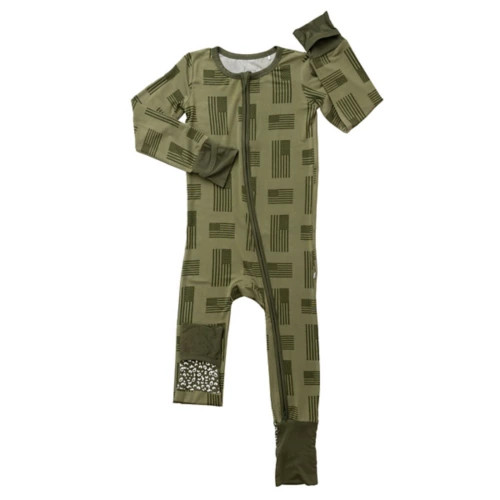 Baby Boys' Laree + Co Kolton Bamboo Zip Convertible Pajamas | Scheels
