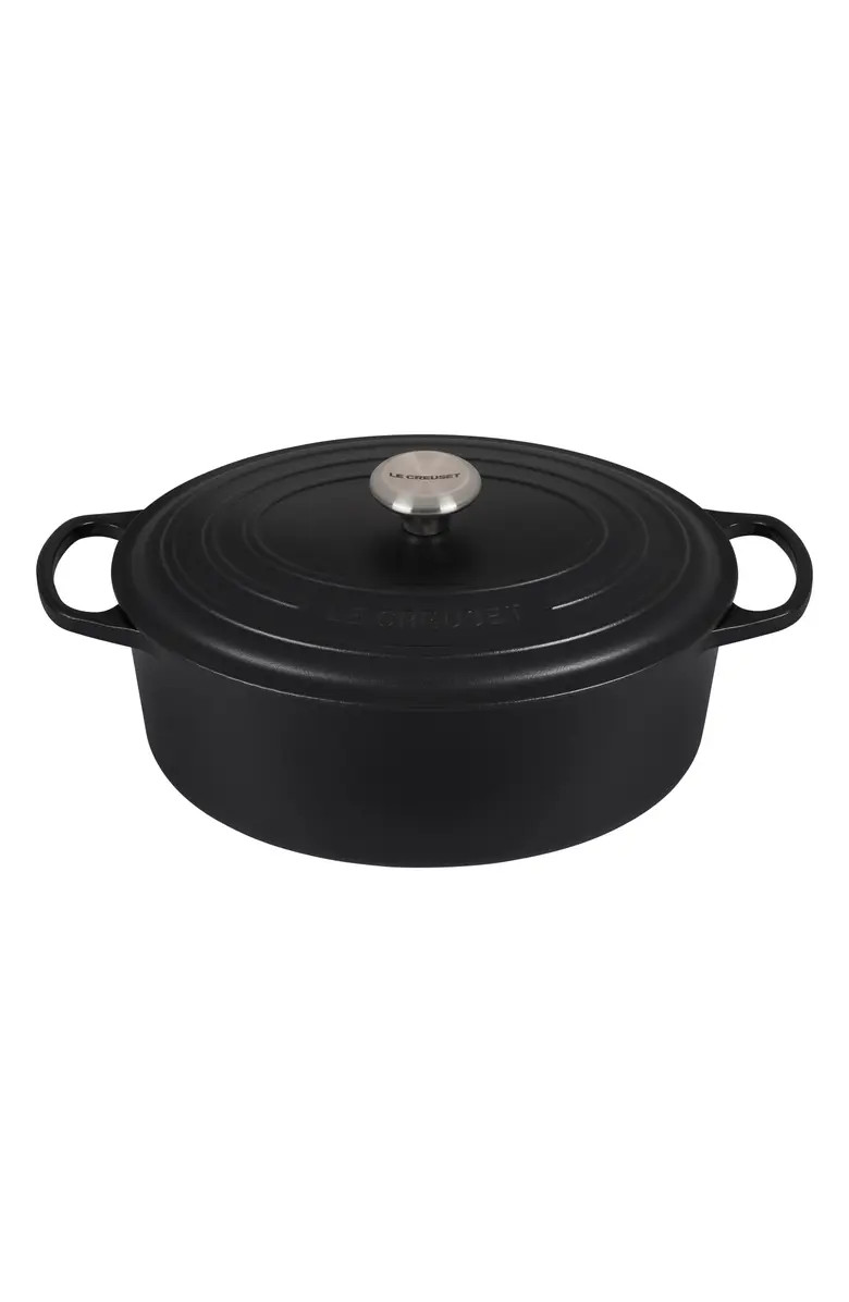 Signature 6 3/4 Quart Oval Enamel Cast Iron French/Dutch Oven | Nordstrom