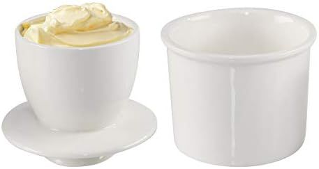 HOME-X Butter Crock, Stoneware Butter Container, Bell-Shaped Butter Keeper for Easily Spreadable ... | Amazon (US)