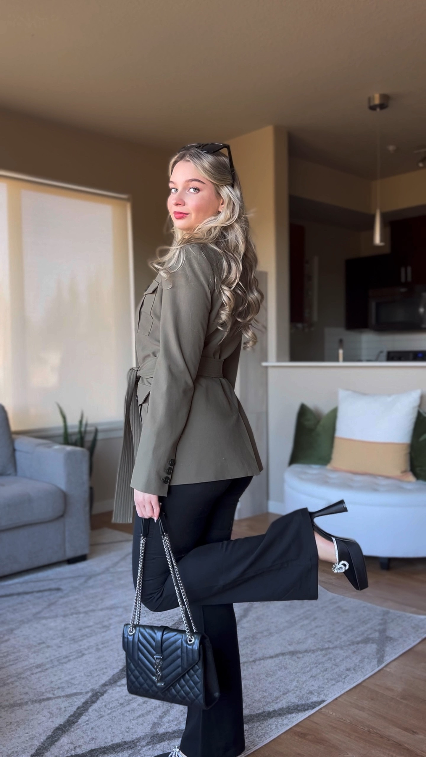 How to style a strapless shapewear bodysuit 3 ways. Casual - I am wearing grey sweatpants and cropped jacket from John galt. Paired with new balances sneakers. Business - CALVIN KLEIN
Lux Tie Waist Jacket, hm flare dress pants and Jenn ardor black rhinestone bow heels. Elevated casual - flannel, cargo pants, and black boots. Everything paired with my favorite YSL bag 

#LTKSeasonal #LTKVideo #LTKstyletip