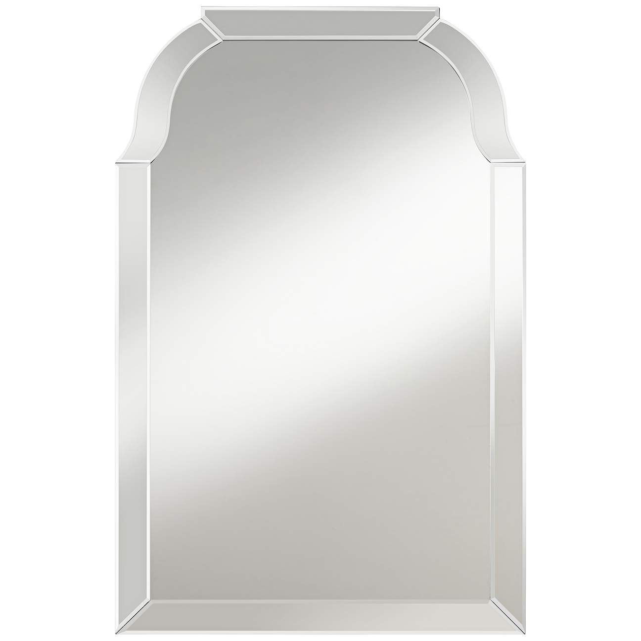 Possini Euro Mayden 23 1/2" x 36" Arch Top Wall Mirror | Lamps Plus
