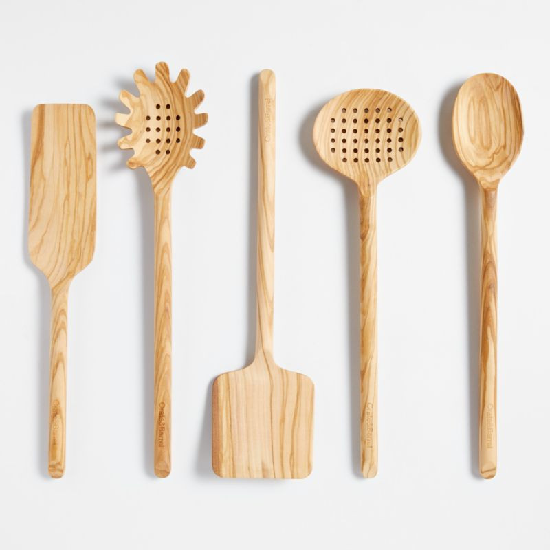 Crate & Barrel Olivewood Utensils | Crate & Barrel | Crate & Barrel