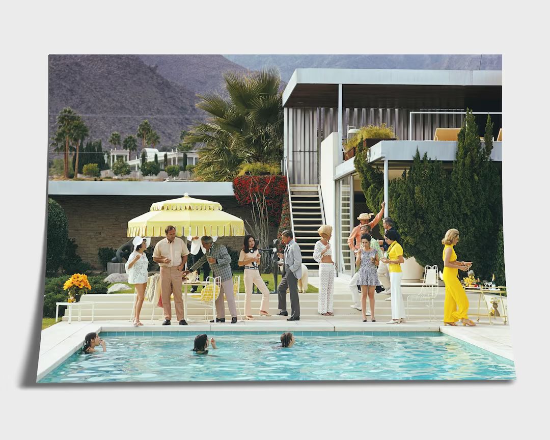 Slim Aarons Poolside Host Print Poster | Etsy (US)