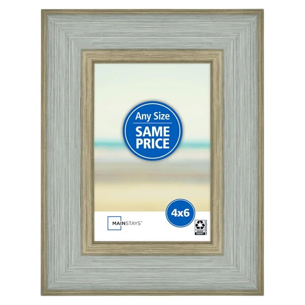 Mainstays 4"x 6" Elegant Teal Tabletop Picture Frame | Walmart (US)