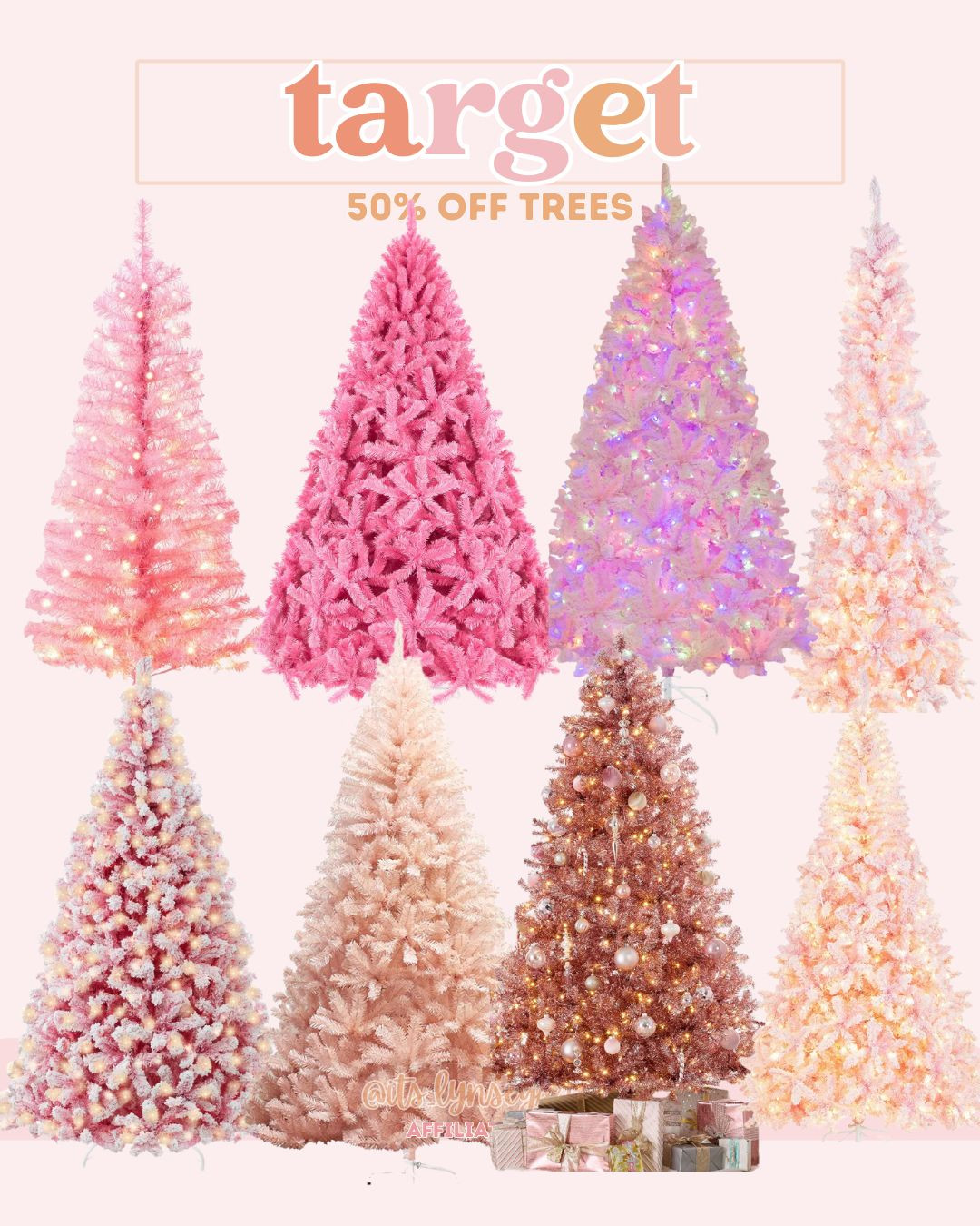 Target Daily Deal- 50% 0ff Christmas Trees 🎄💖

Pink Christmas | Pink Christmas Tree | Pink Christmas Must Haves 

#LTKSeasonal #LTKHoliday #LTKSaleAlert