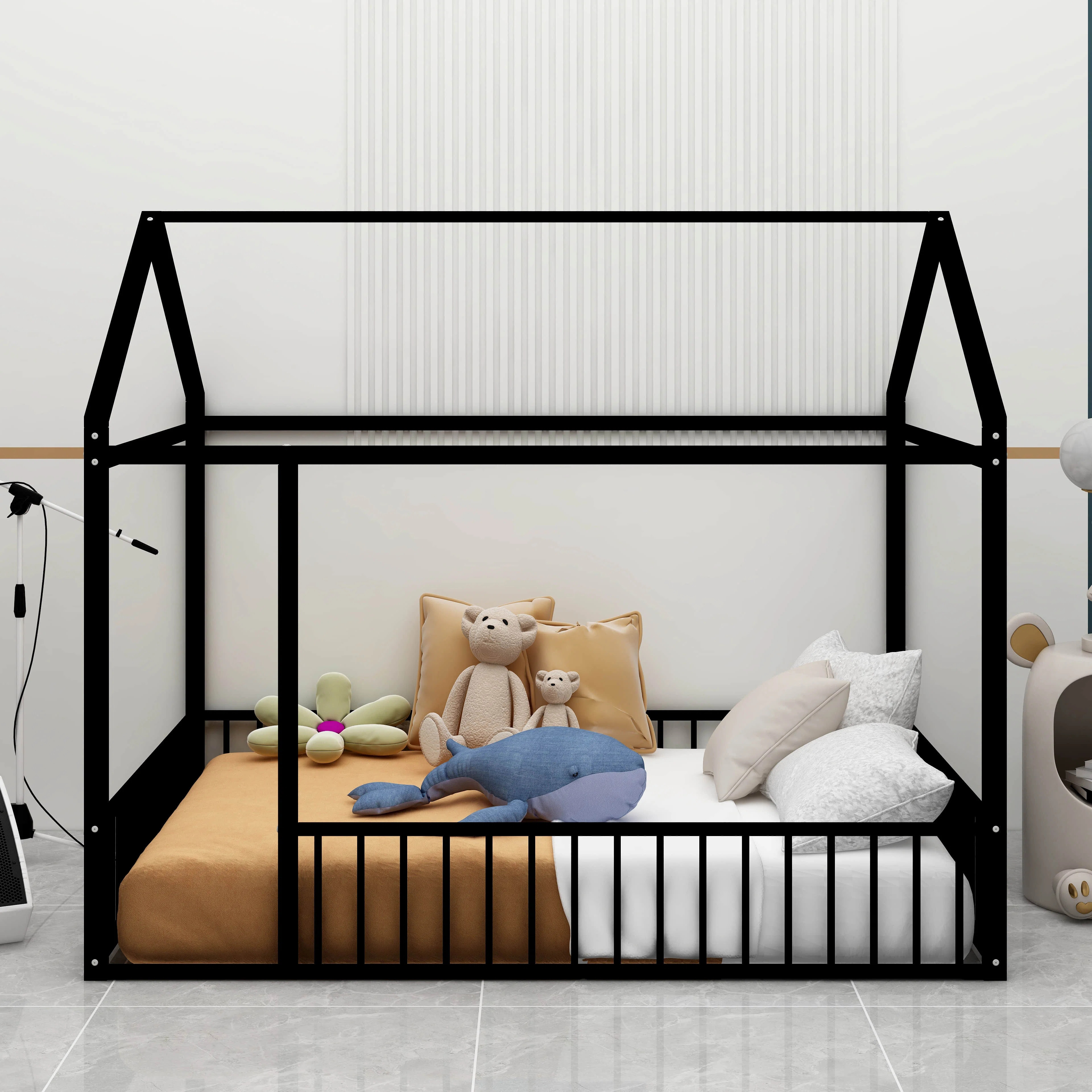 Full Size Metal Bed House Bed | Wayfair North America