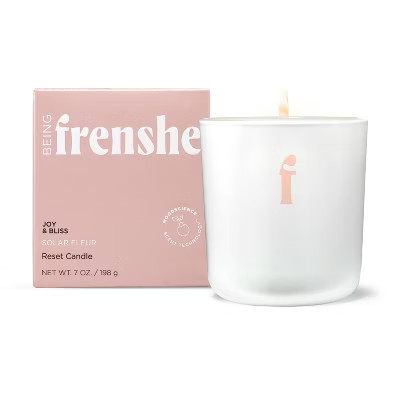 Being Frenshe Coconut & Soy Wax Reset Candle with Essential Oils - Solar Fleur - 7oz | Target