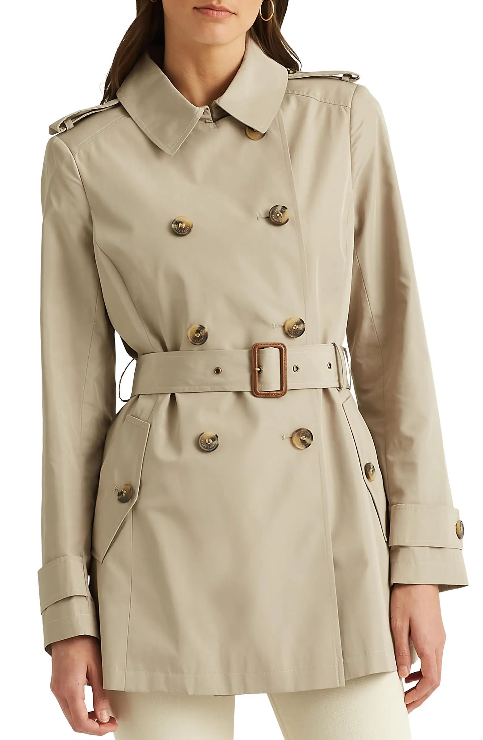 Lauren Ralph Lauren Short Trench Coat | Nordstrom | Nordstrom