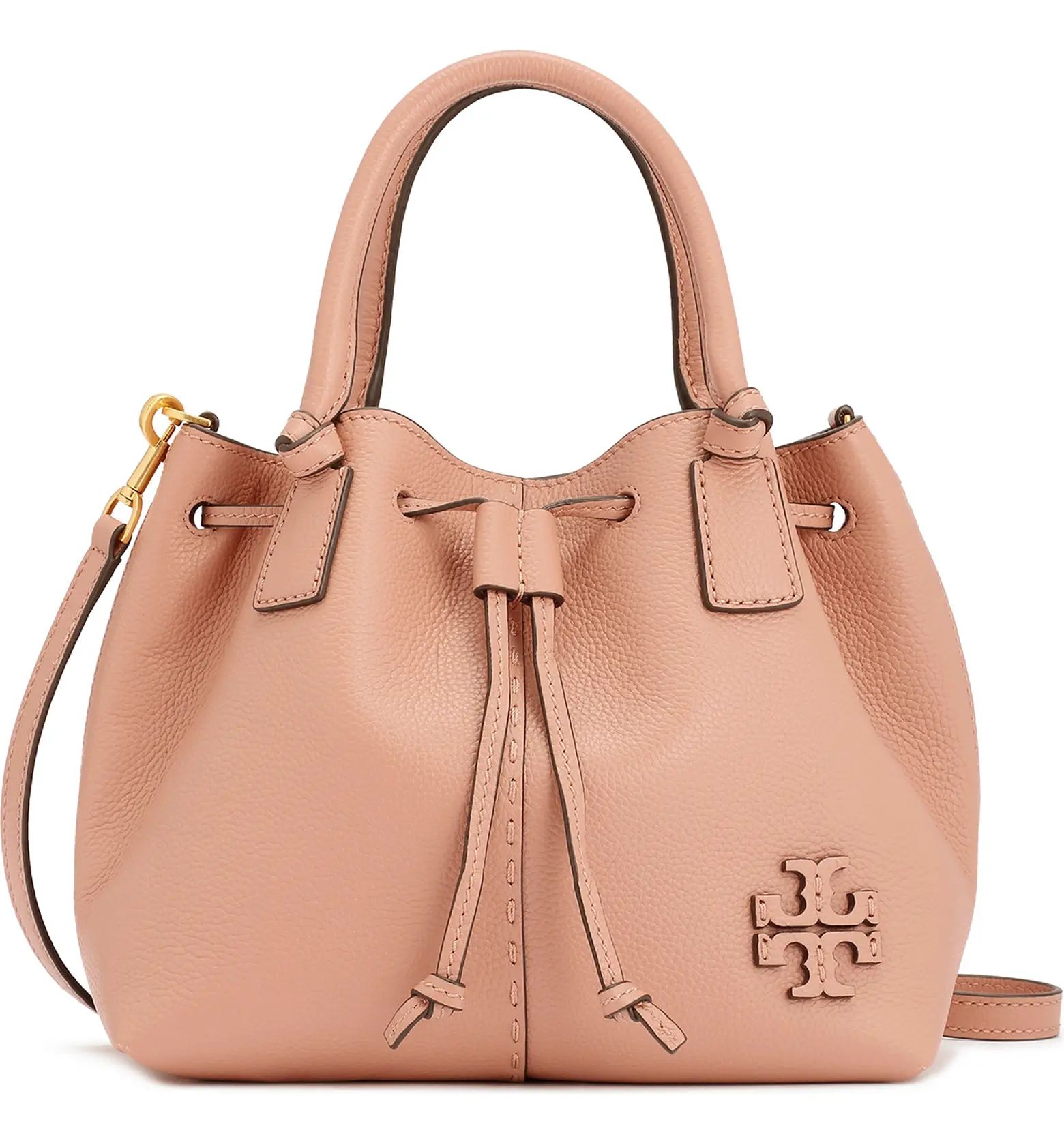 Tory Burch McGraw Small Drawstring Leather Satchel | Nordstrom | Nordstrom