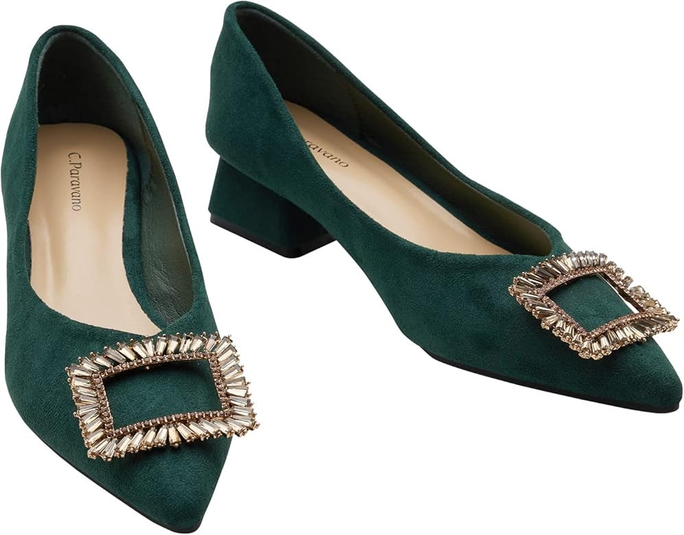 C.PARAVANO Low Heel Shoes for Women I Women Pumps I Pumps Shoes Women I Block Heel Pumps I Block ... | Amazon (US)