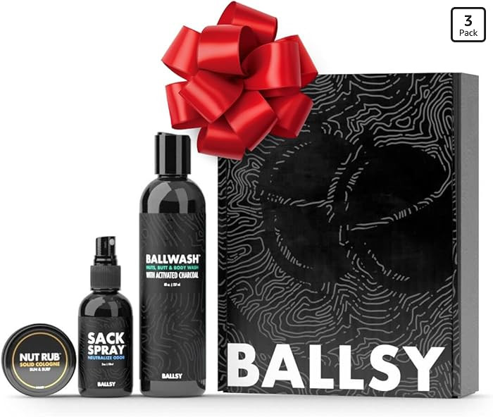 Ballsy Sack Pack, Men's Fresh Kit, Includes Body Wash, Deodorizing Spray and Cologne Rub, Men's B... | Amazon (US)