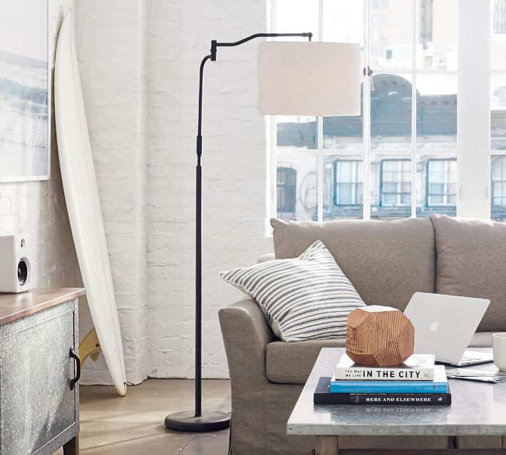Weston Adjustable Metal Floor Lamp | Pottery Barn (US)