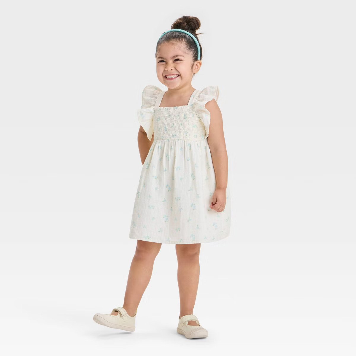 Toddler Girls' Smocked Gauze Dress - Cat & Jack™ | Target