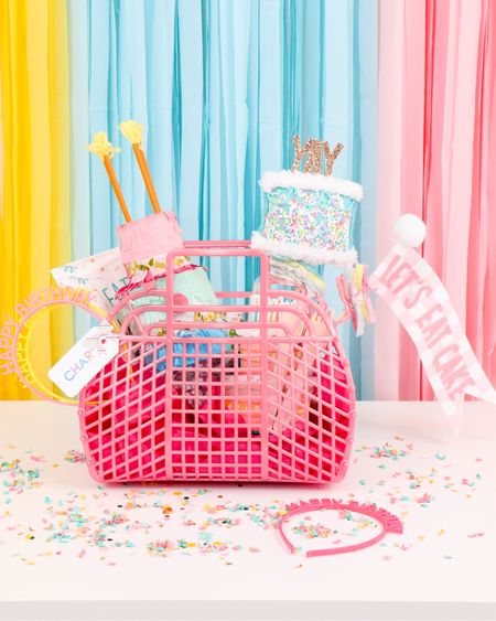 Birthday Essentials Kit! A birthday in a basket! 
Everything you need to gift a mini Birthday celebration!
You’re responsible for the cake? Bring this kit with you …it’s the icing on the cake! 
🎂🎂🎂
A birthday piñata, Peach + Goldie  birthday pennant flags, confetti, candles, headbands and more! 
🎂🎂🎂

#eatcakeparty #partythemeideas #kidspartyideas #partycake #hosting #partyplanning 

#LTKkids #LTKGiftGuide #LTKparties