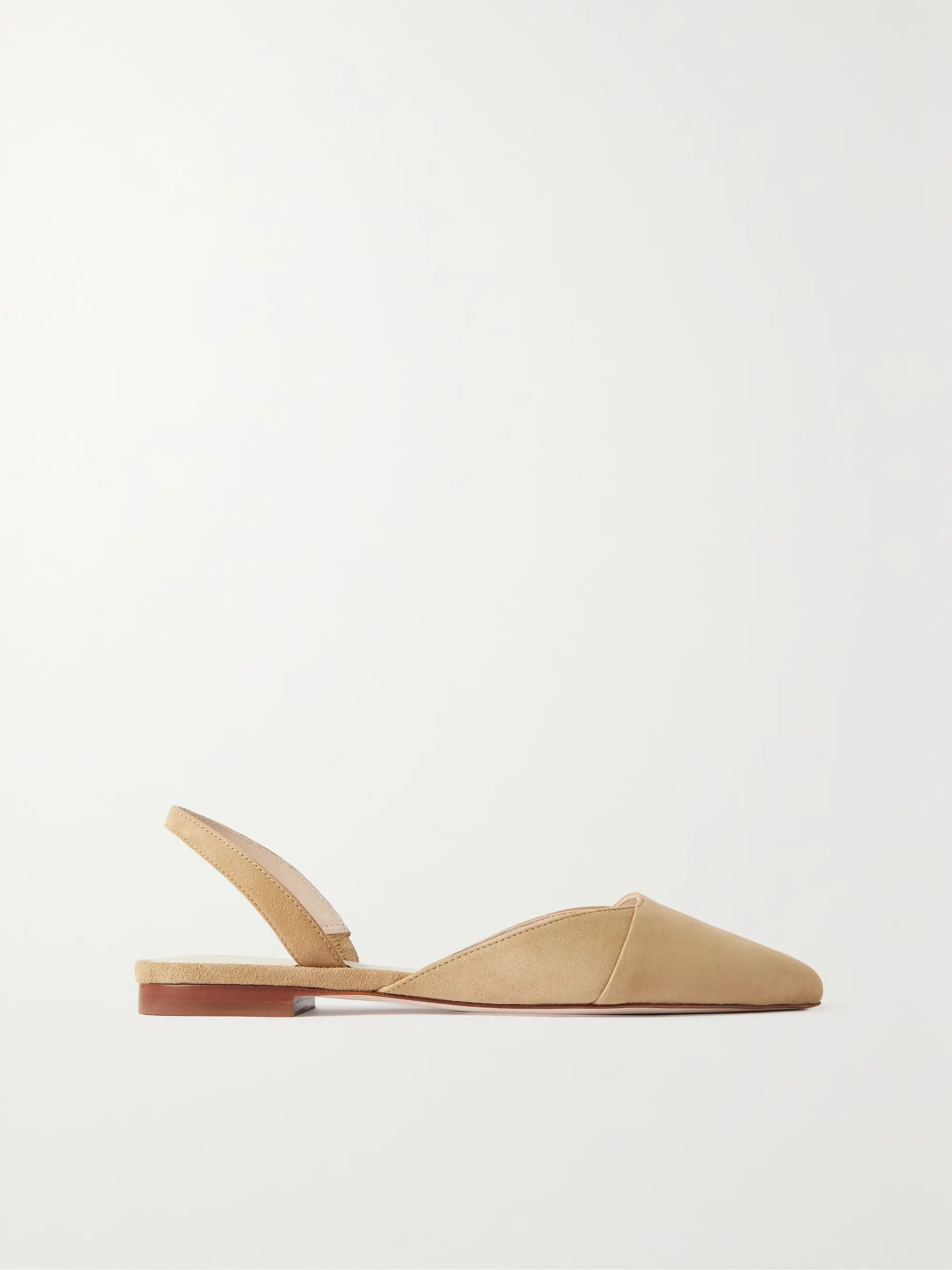 Suede slingback point-toe flats | NET-A-PORTER (US)