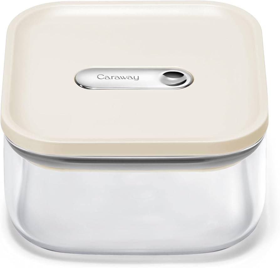 Caraway 1qt Glass Airtight Food Storage Container with Lid – Non-Toxic, BPA-Free Kitchen Storag... | Amazon (US)