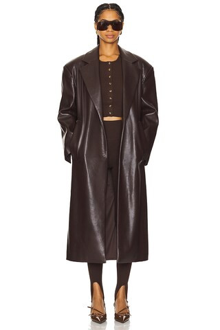LAMARQUE Janelle Coat in Mahogany from Revolve.com | Revolve Clothing (Global)