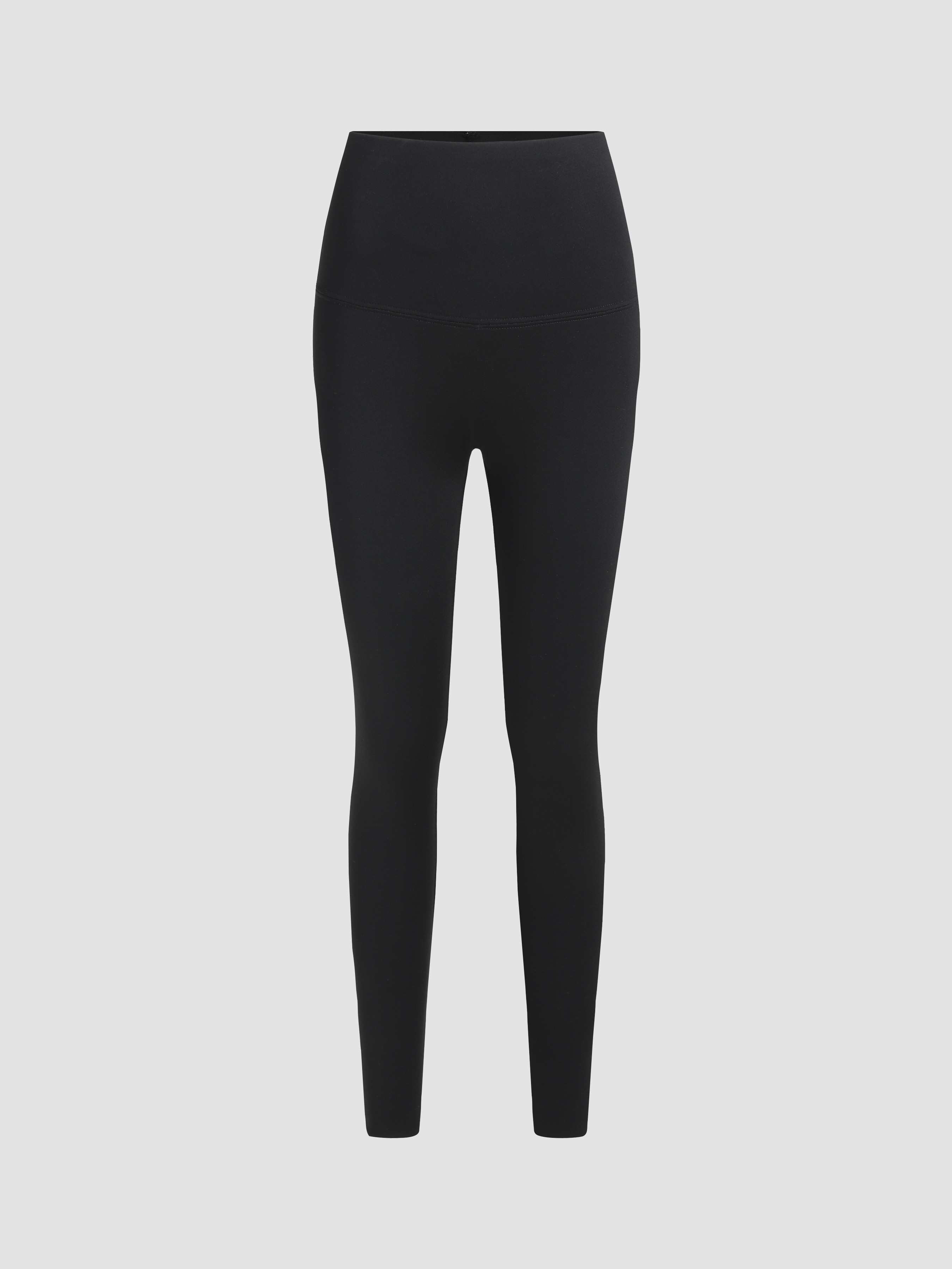 Basic & Thermal Knit Fabric Fleece Thermal Solid Knitted Lounge Leggings For Home | Cider
