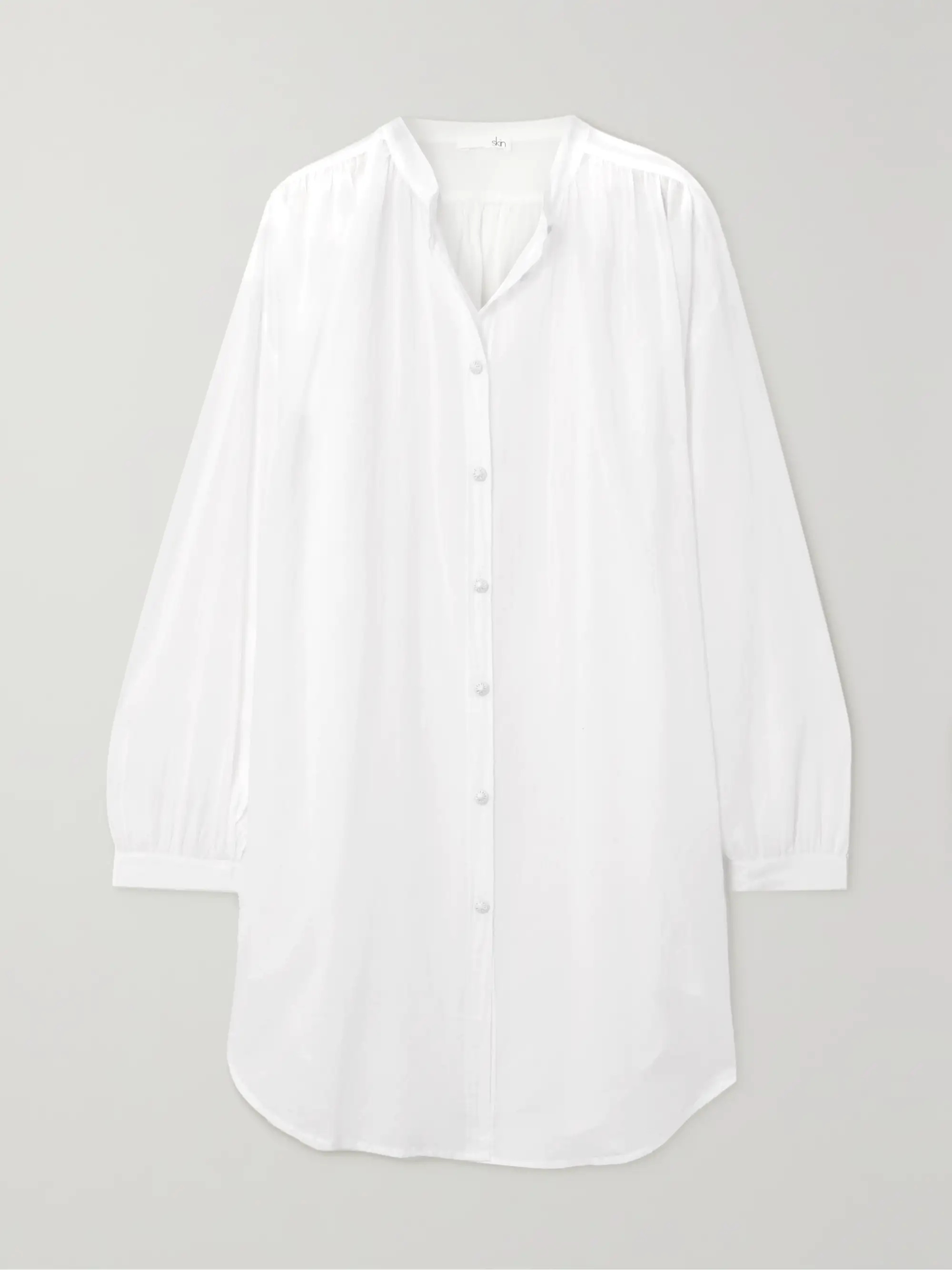 Brea oversized organic cotton-voile kaftan | NET-A-PORTER (US)