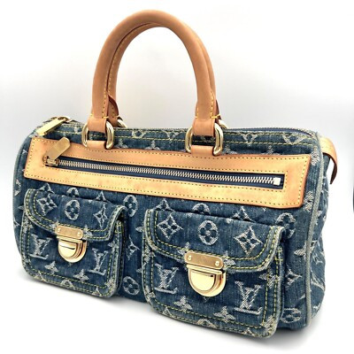 LOUIS VUITTON M95019 Monogram Denim Neo Speedy Hand bag Used from Japan | eBay UK