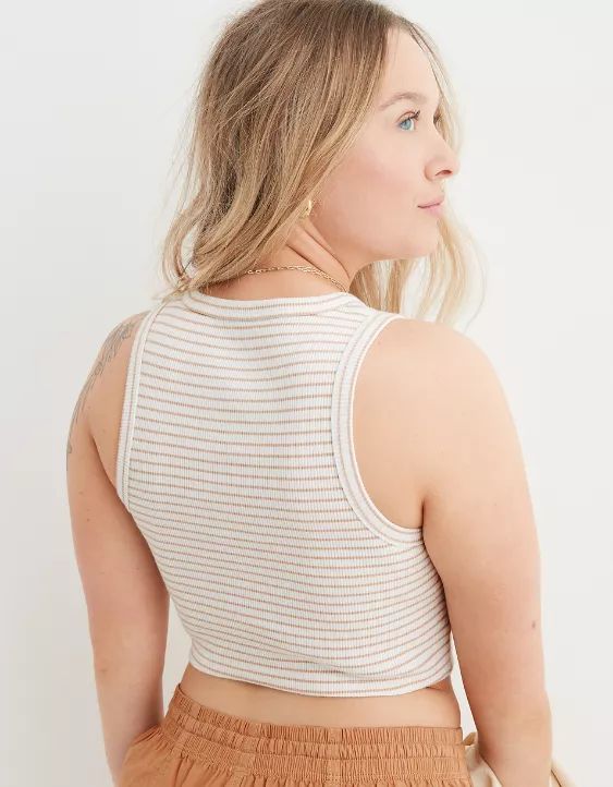 Aerie New Day Curved Hem Tank Top | Aerie