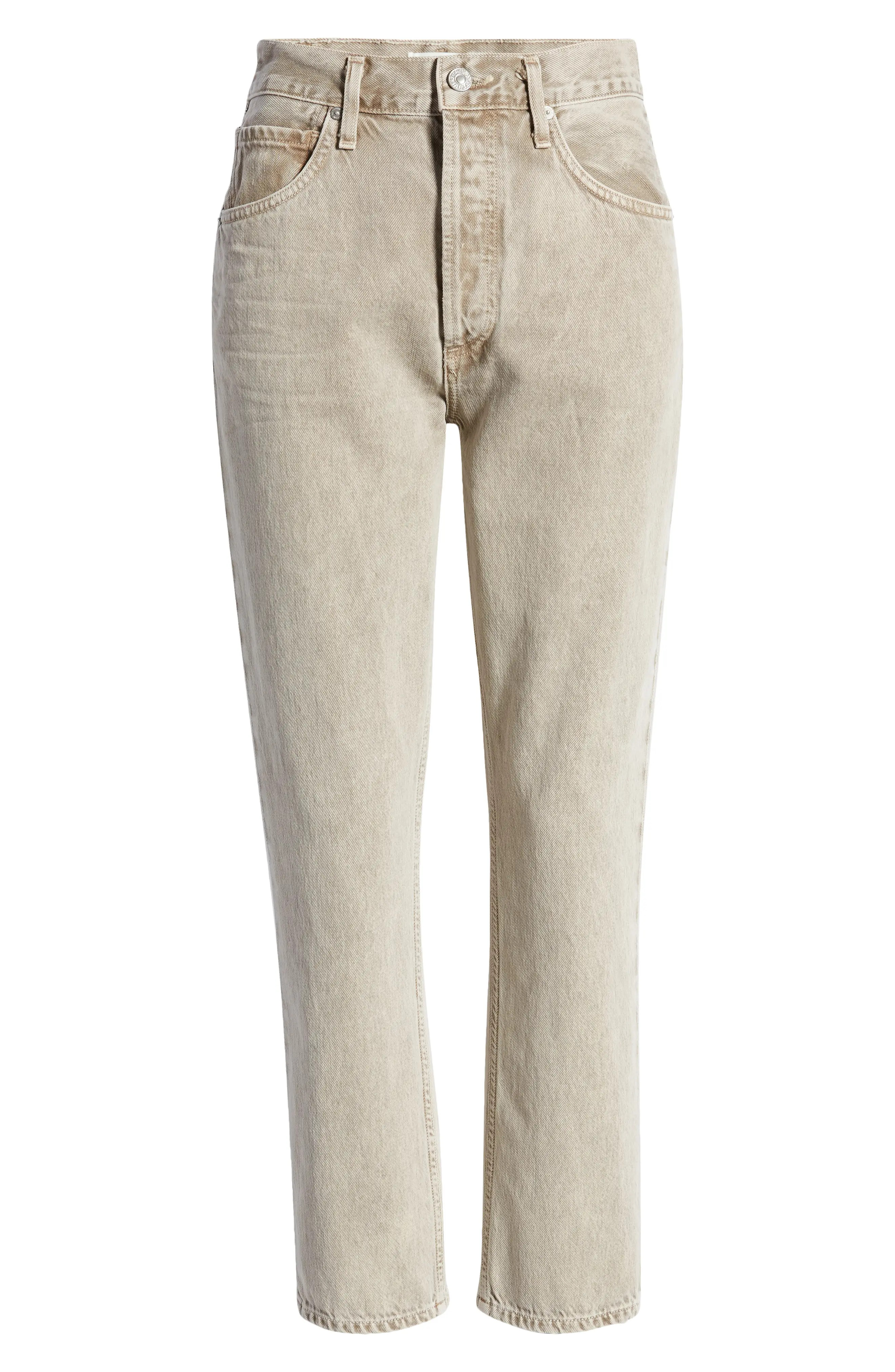 Citizens of Humanity Jolene High Waist Ankle Slim Straight Leg Jeans in Ponytail at Nordstrom, Size  | Nordstrom