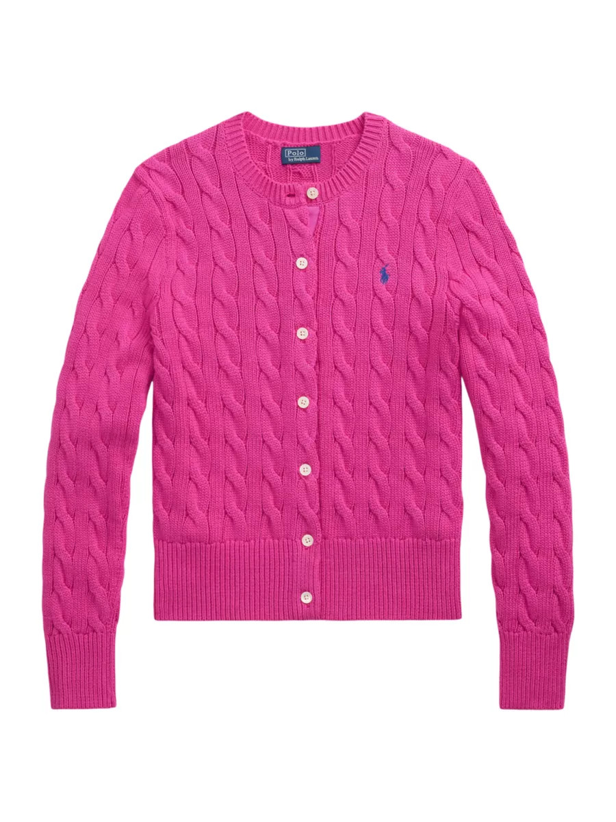 Cable-Knit Cotton Cardigan | Saks Fifth Avenue