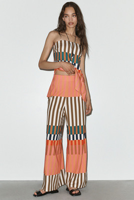 Hutch High Rise Wide Leg Stripe Pants | Anthropologie (US)