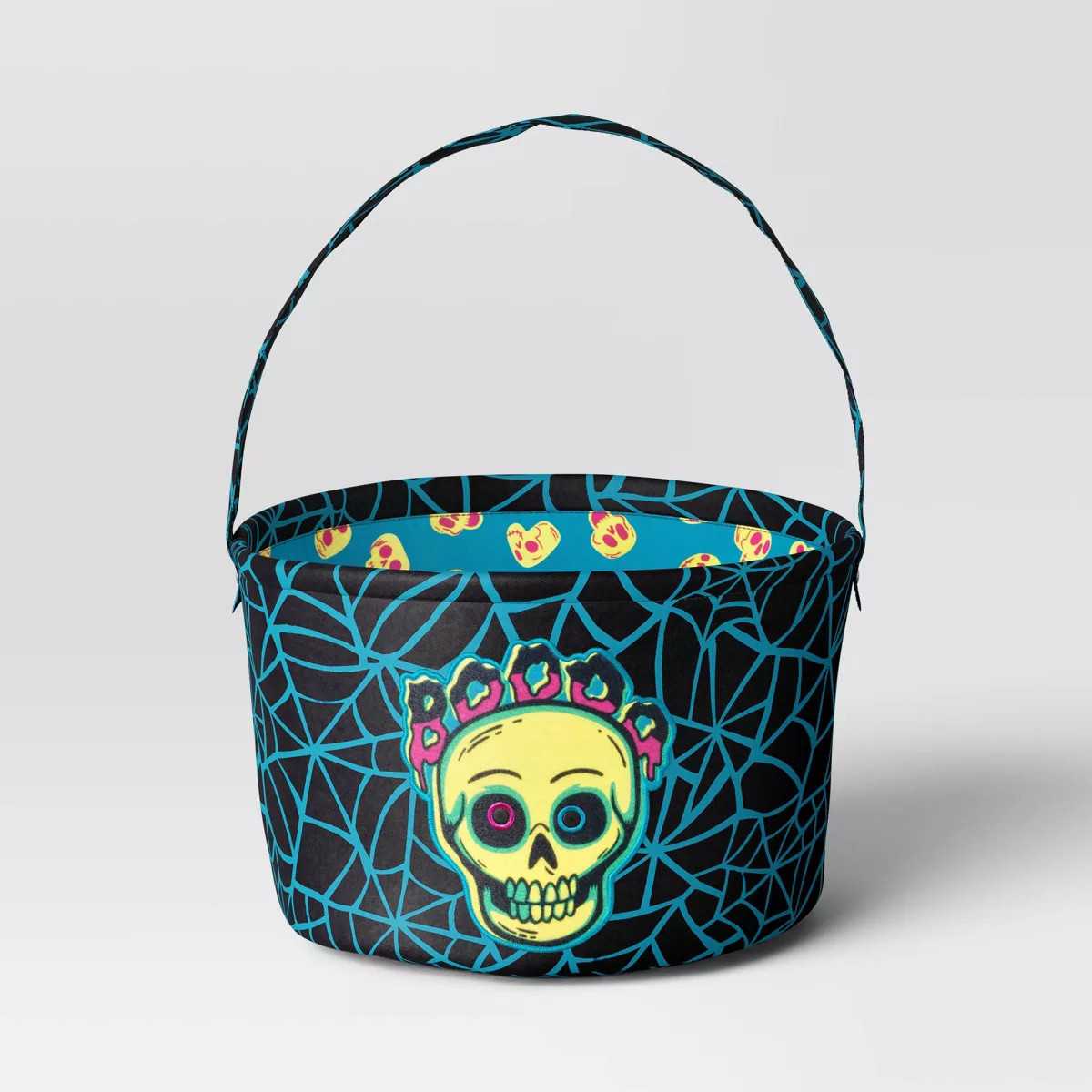 7.5" Boo Skull Halloween Trick or Treat Fabric Basket - Hyde and EEK! Boutique™ | Target