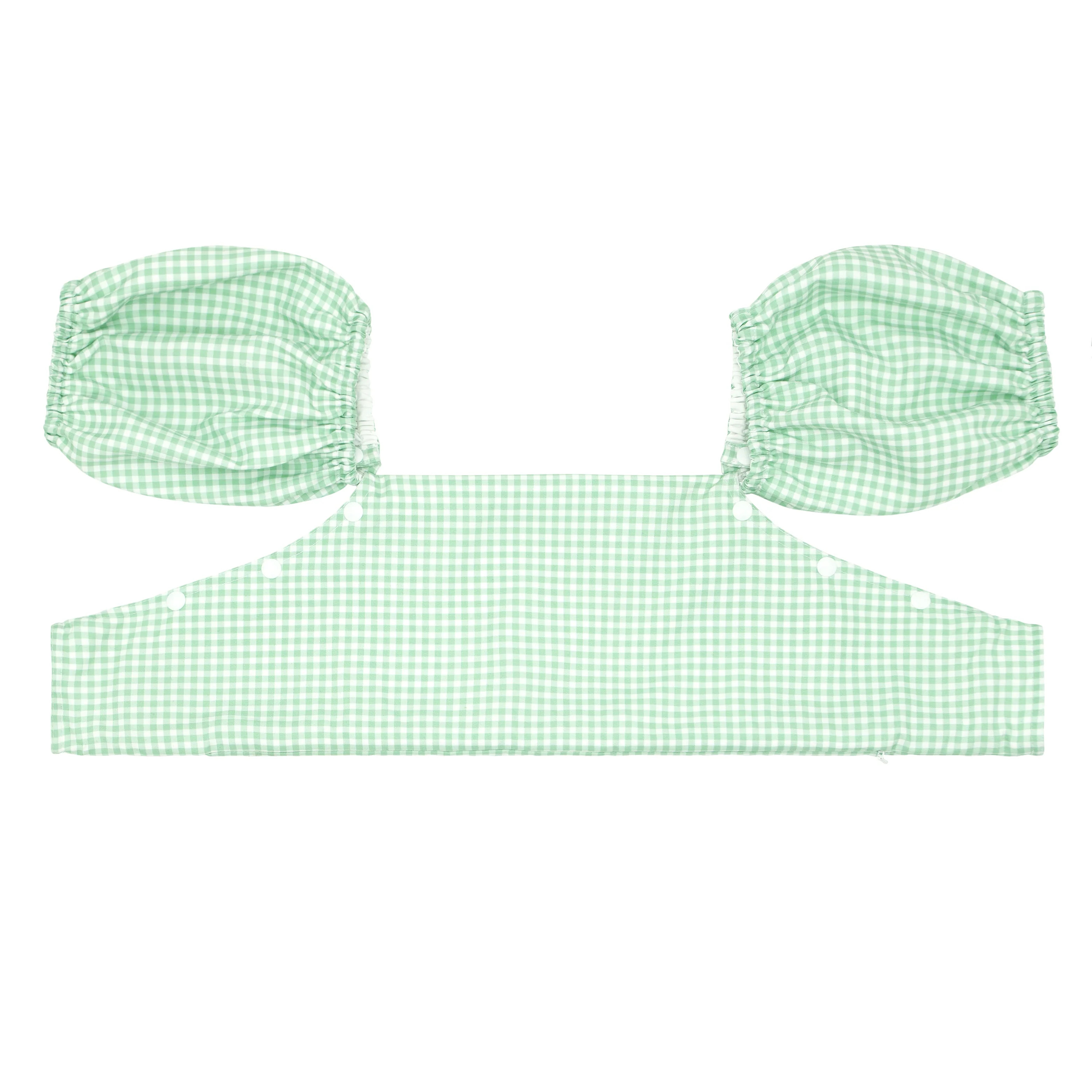 palm gingham puddle jumper cover | minnow