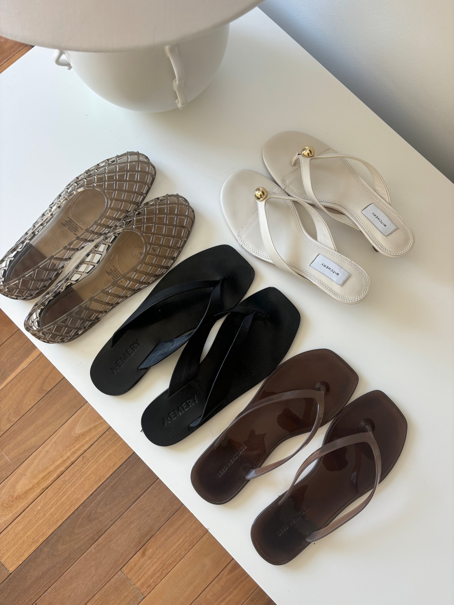 My current spring / summer shoe lineup. 
H&M jelly flats (I’ve linked similar options) 
A emery thongs 
Seed thongs 
Witchery thong heel 

#LTKspring #LTKshoes #LTKaustralia