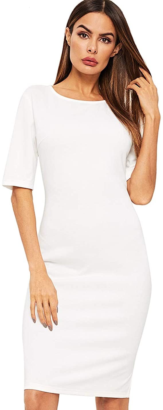 cute casual white dresses