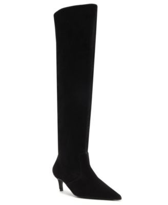 Schutz Women's Odessa Kitten Heel Dress Boots - Black | Macy's