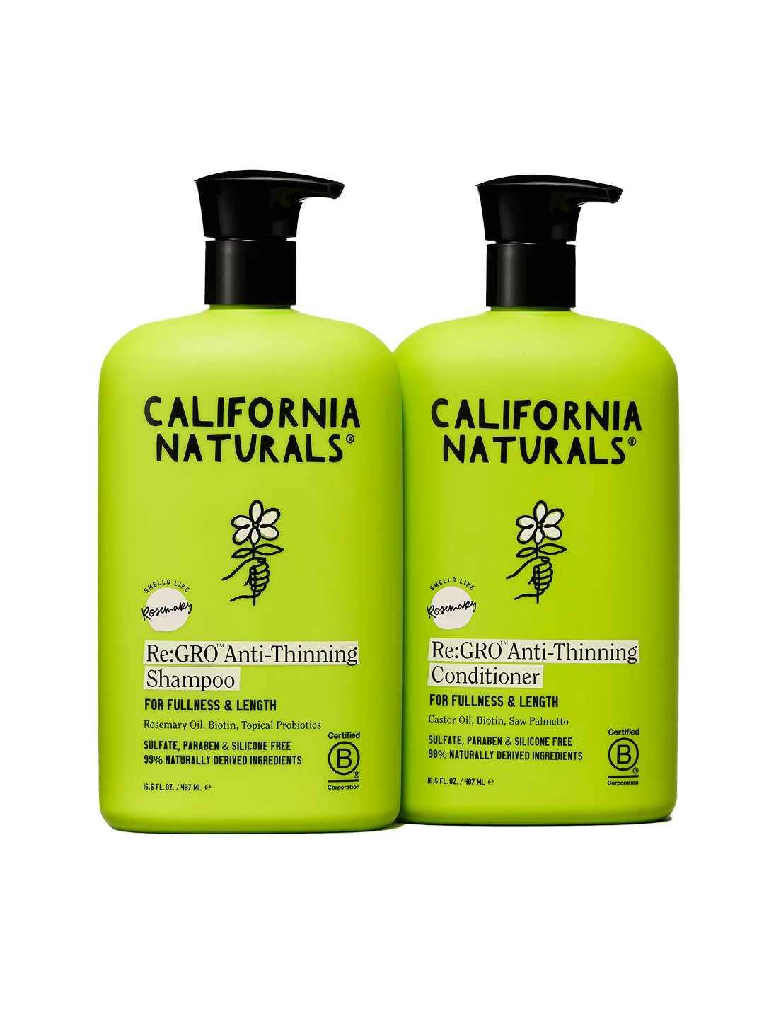 Re:GRO Shampoo and Conditioner Set | California Naturals