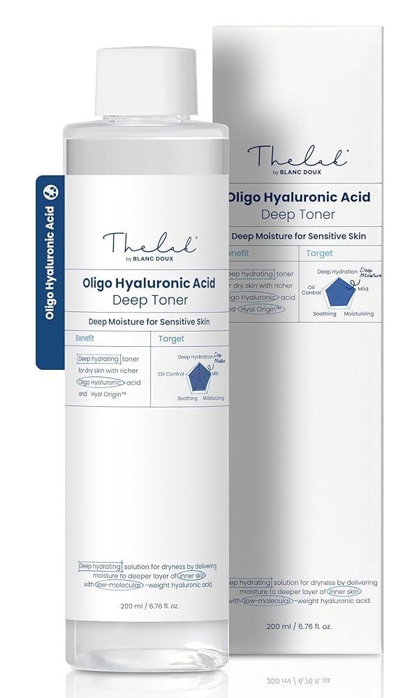 THE LAB BY BLANC DOUX Oligo Ultra-Low Molecular Hyaluronic Acid Deep Moisture Essence Toner Vegan... | Amazon (US)