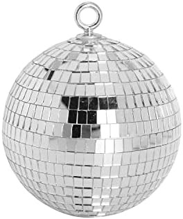 Mirror Disco Ball, 6 inch Mirror Ball Silver Disco Party Stage Lightning Balls with Hanging Rings... | Amazon (US)