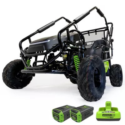 Greenworks 60V 2-Seater Go Cart with 8Ah Batteries & Charger | Tractor Supply