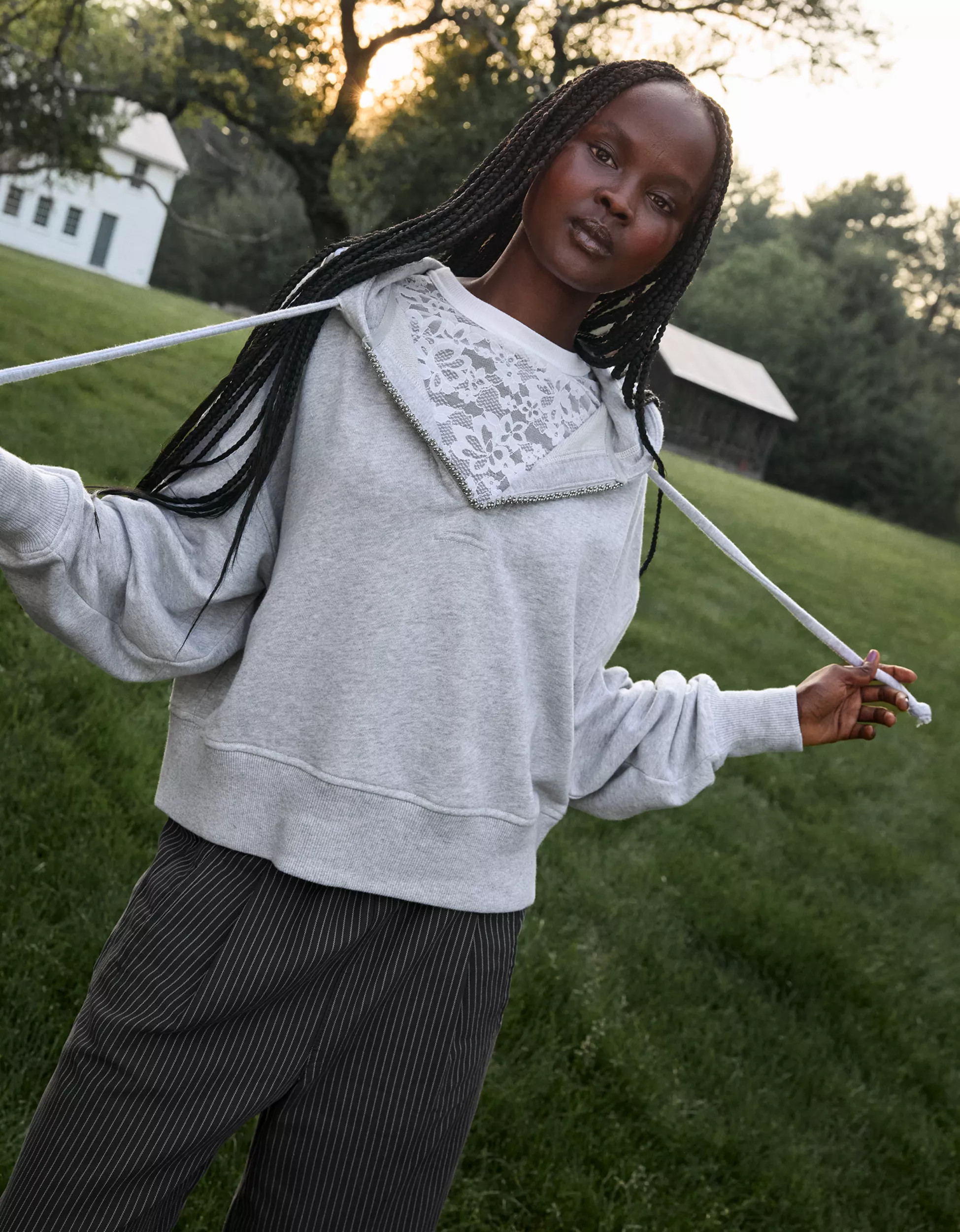 Aerie Beaded Hoodie | Aerie