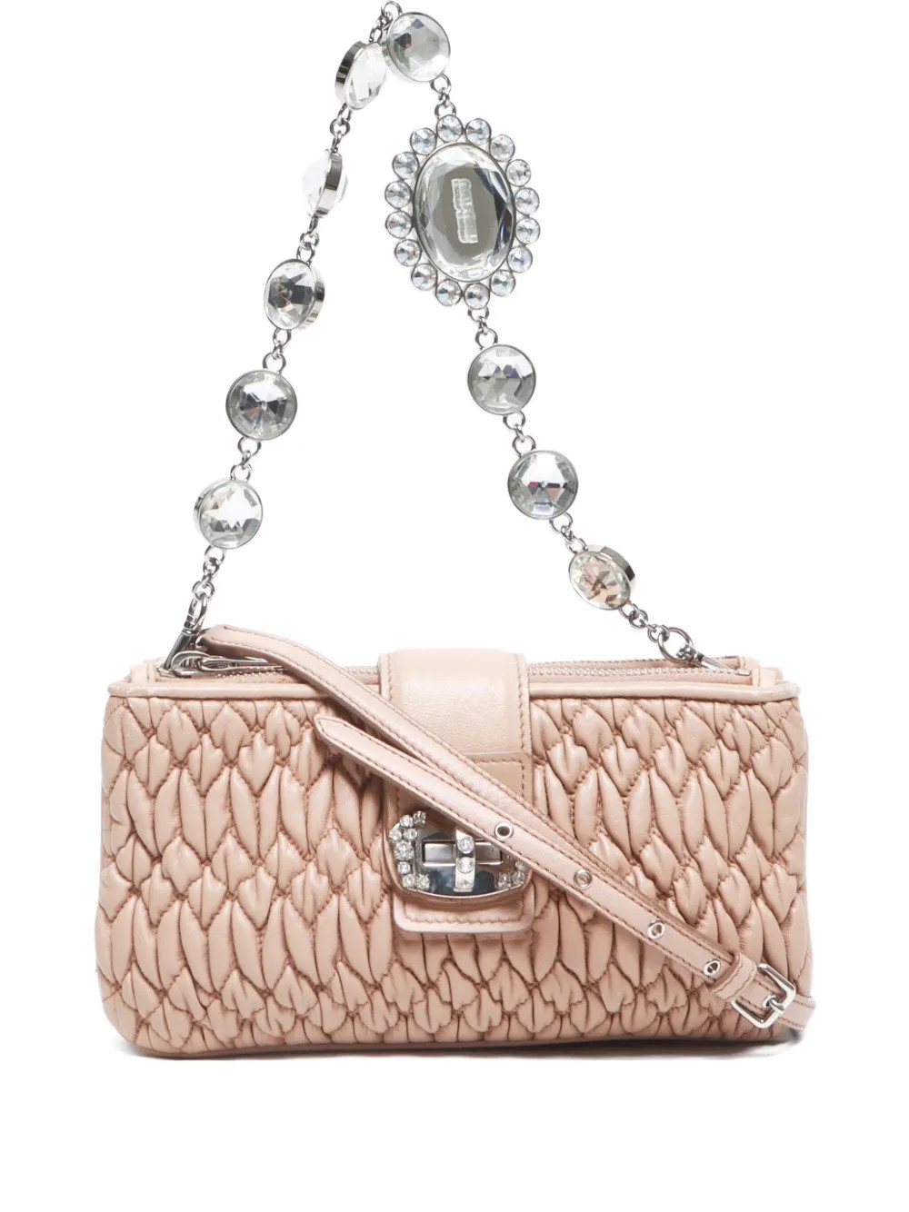 Miu Miu Pre-Owned 2000s quilted handbag - Neutrals | Farfetch Global