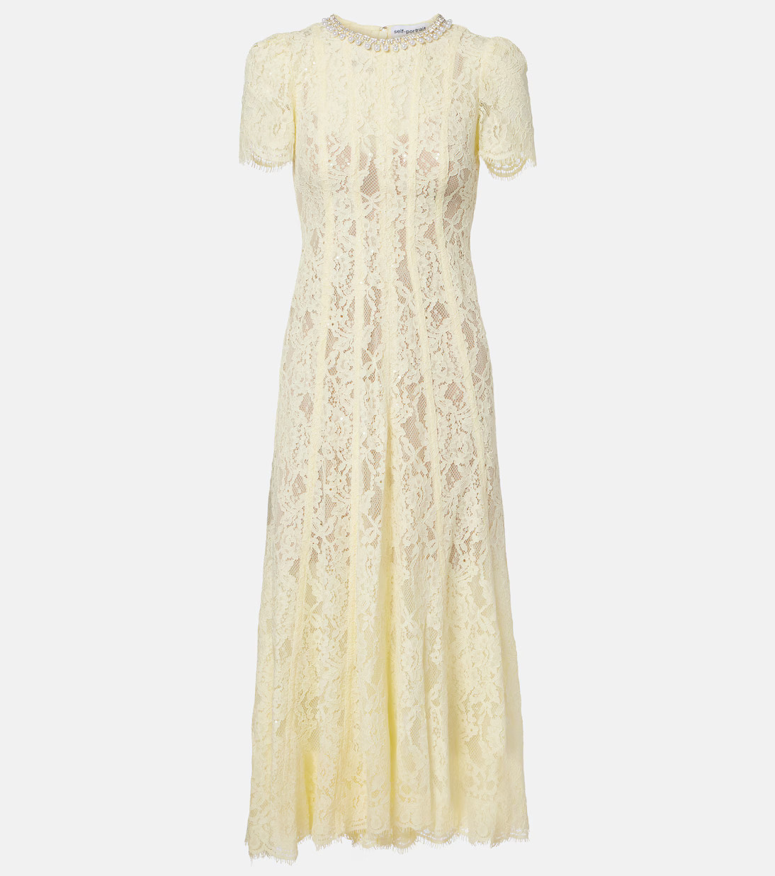 Embellished lace midi dress | Mytheresa (US/CA)