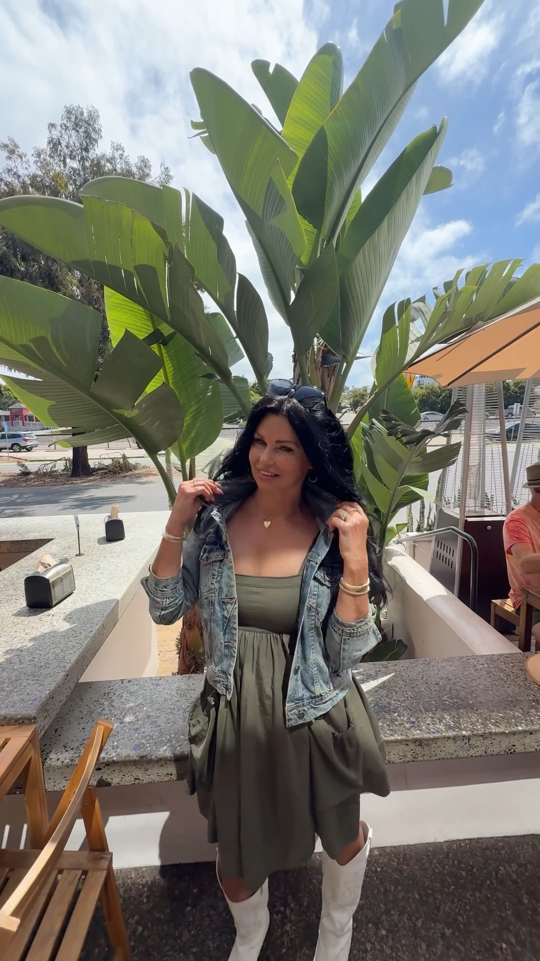 Summer Dress Time! 🌴

Time to stock up on cute summer dresses for beach vacays, lunches out, and fun date nights.

I paired this mini dress with a cropped jean jacket, a gold heart necklace, and white boots. 

#beachvacationoutfits #vacationoutfitsbeach #blacksunglasses #marneystidbits #khakidress

#LTKootd #LTKSaleAlert #LTKvlog