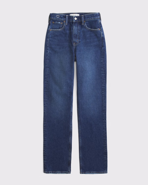 Curve Love Ultra High Rise 90s Straight Jean | Abercrombie & Fitch (US)