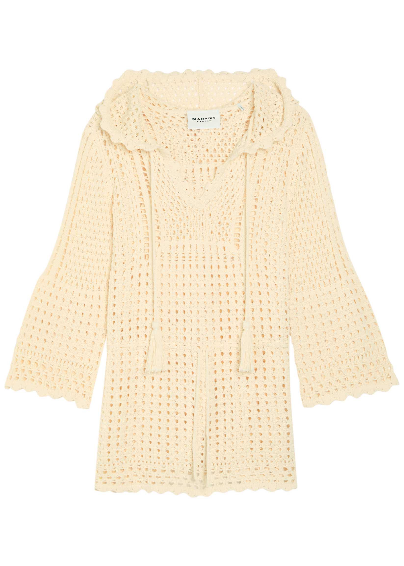 Zelnie hooded crochet-knit mini dress | Harvey Nichols