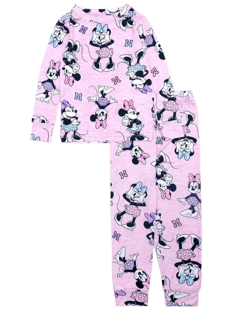 Character Toddler Unisex Long Sleeve Top and Pant Pajama Set, 2-Piece, Sizes 12M-24M | Walmart (US)