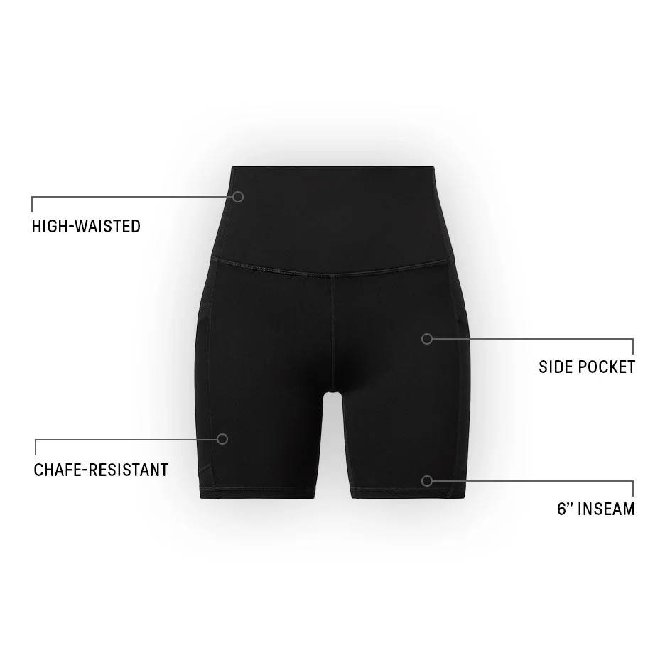 On-The-Go PowerHold® High-Waisted Short 6" | Fabletics