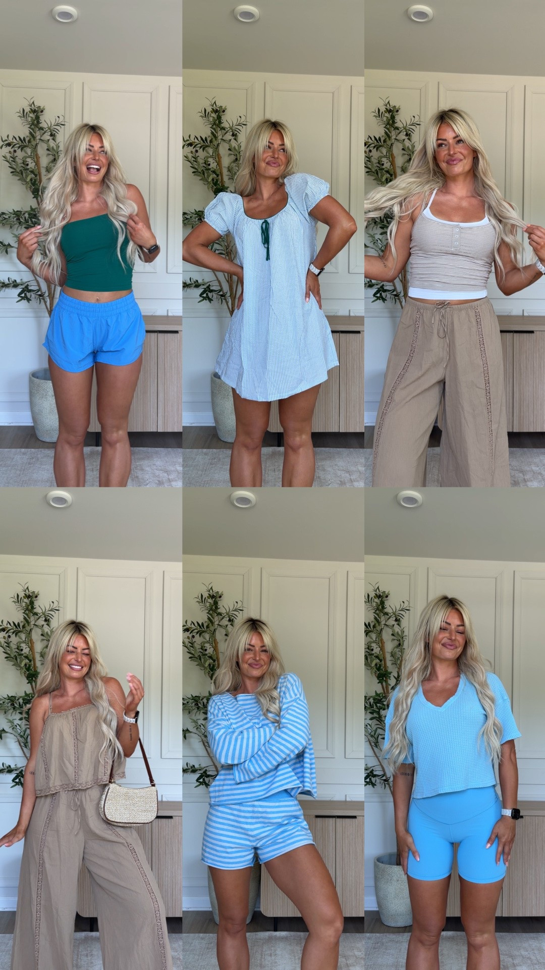 Aerie is my favvvvv rn! @Aerie !! 
Wearing a small in everything 🫶🏼✨

These Aerie outfits are perfect for summer, vacations, errands, mom life, workouts, and everyday wear. Comfy, flattering, and easy-to-style pieces you’ll reach for on repeat all season long.

Aerie outfits, Aerie summer outfits, casual summer style, mom outfits, everyday outfits, matching sets, lounge set, activewear outfit, athletic shorts outfit, boxer shorts trend, striped lounge set, summer dress outfit, neutral outfit, wide leg pants outfit, travel outfit, vacation style, comfy chic outfit, effortless style, coastal style, trendy summer fashion, cute casual outfits, weekend outfit ideas, everyday fashion

#Aerie #AerieStyle #AerieReal #SummerOutfits #MomStyle #CasualOutfits #EverydayStyle #MatchingSet #LoungeSet #Activewear #VacationOutfit #TravelStyle #NeutralStyle #CoastalStyle #ComfyChic #SummerFashion #OOTD #WeekendStyle #FashionFinds #CuteOutfits

#LTKgrwm #LTKfitnessgoals #LTKootd
