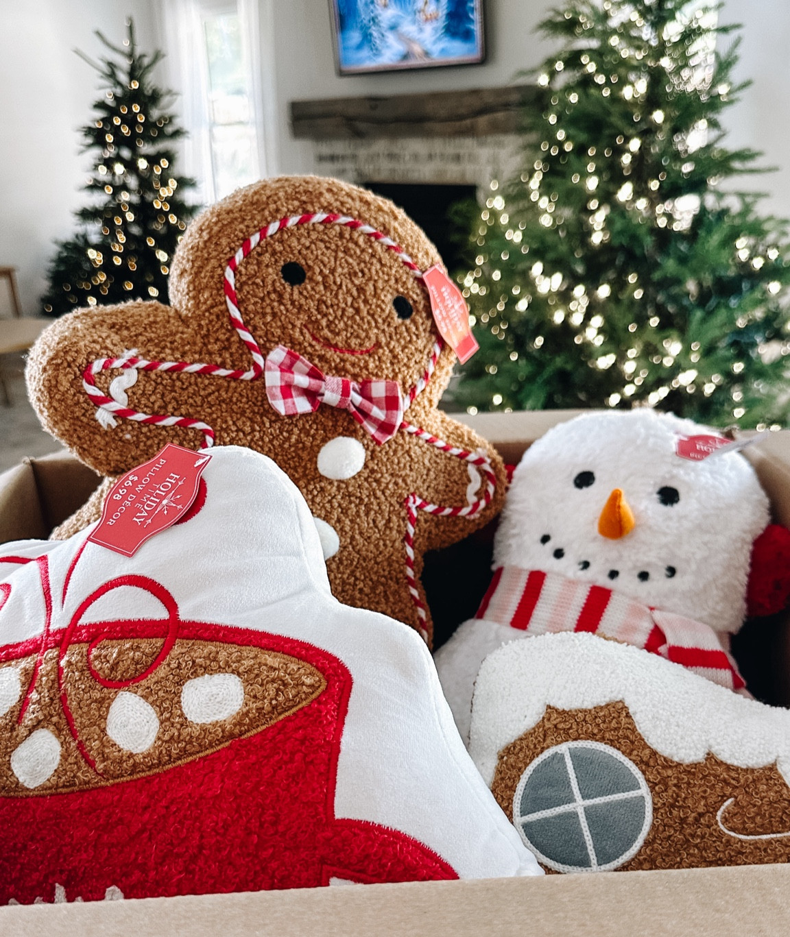 Walmart Christmas Pillows. Gingerbread Christmas pillow, snowman Christmas pillow, gingerbread house, Christmas pillow, hot cocoa Christmas pillow, Christmas tree Christmas pillow.

#LTKSeasonal #LTKHome #LTKHoliday