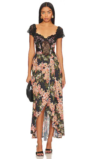 x Revolve BAD FOR YOU MAXI BODYSUIT In Black Combo | Revolve Clothing (Global)