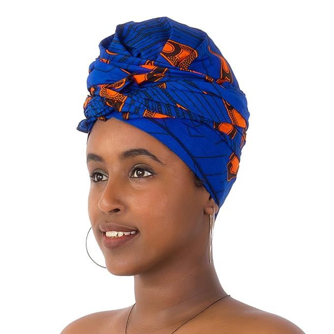 FANS FACE Traditional African Headwrap Headtie Nigerian Scarf Headwear Lots Colors Available | Amazon (US)