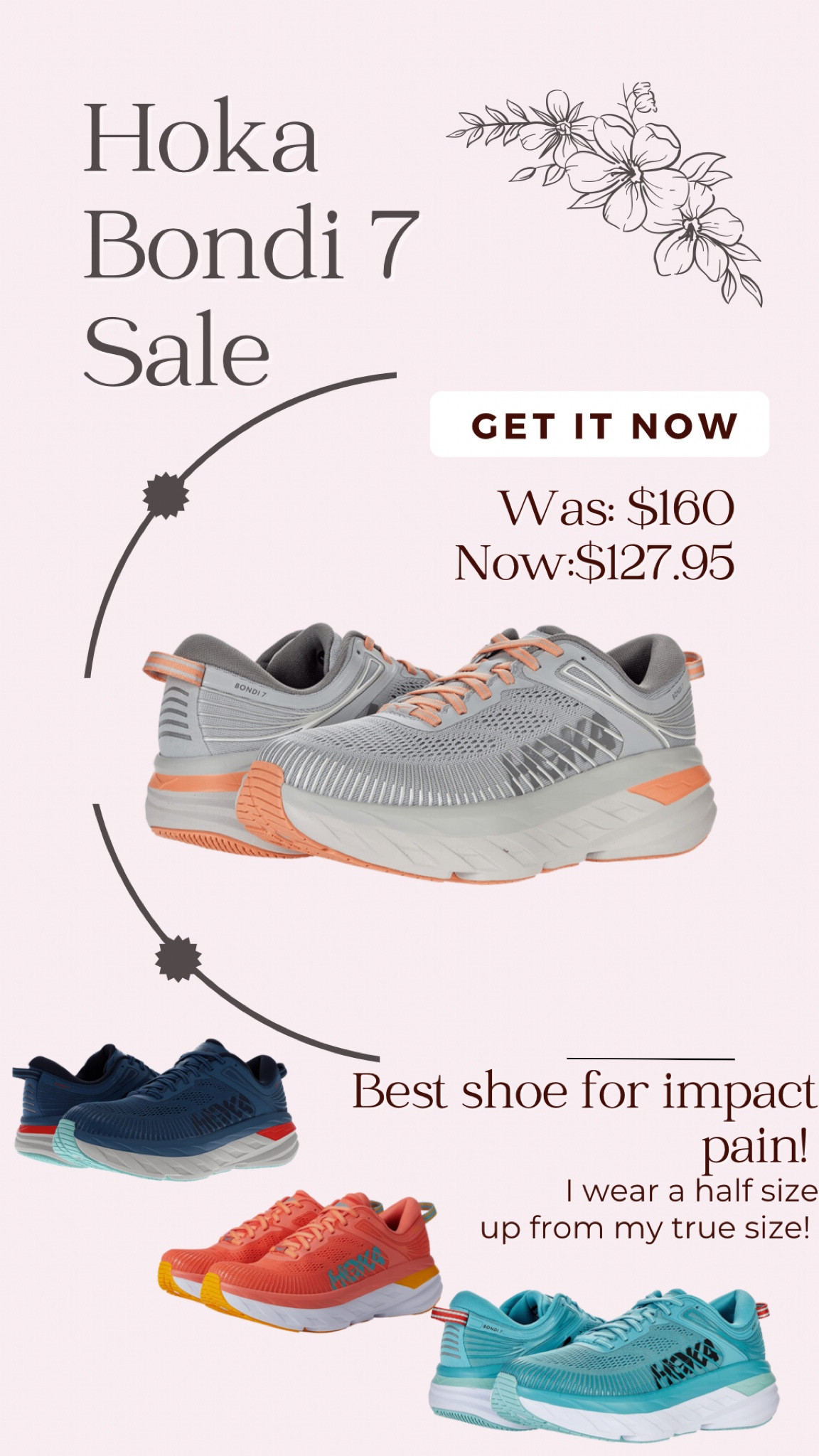 These are the BEST shoes EVER if you have any kind of impact pain. I would love to be able to buy these for every single one of you who has pain. I wear a size 9 in them and I’m normally a 8-8.5. I tried them on in store too. These are on an amazing deal and I promise I wouldn’t lead you wrong! Best shoes for being active, walking shoes, running shoes, pain shoes, comfy shoes  

#LTKshoecrush #LTKsalealert #LTKstyletip